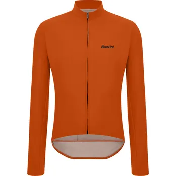 Cyklistická bunda SANTINI Cyklistická větruodolná bunda - RTR WIND - oranžová M