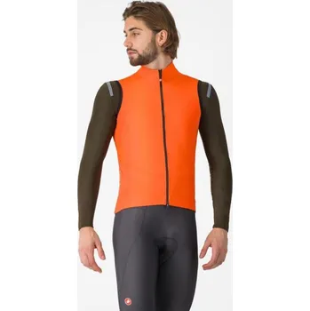 Cyklistická vesta CASTELLI Cyklistická vesta - PERFETTO AIR - oranžová L