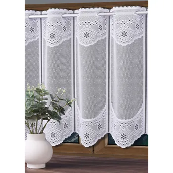 Záclona JIMI Textil Vitrážková záclona bílá 45 cm