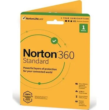 Antivir eD system Czech LENOVO NORTON 360 Standard 10GB + VPN 1 uživatel pro 1 zařízení na 1 rok ED805652