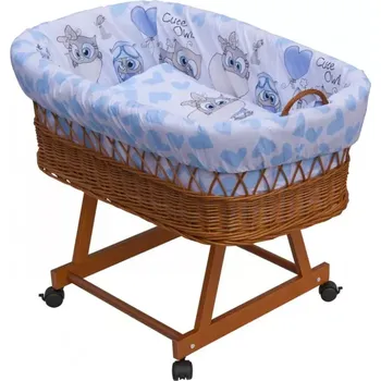 Kolébka pro miminko Proutěný košík pro miminko Scarlett Kulíšek - modrá