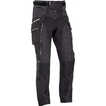 Moto kalhoty Pánské textilní kalhoty Ixon Ragnar black/grey 1103 Velikost: 4XL/62