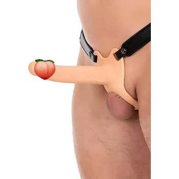 Připínací penis Hidden Desire Hollow Penis Strapon Skin (20cm), dutý připínací penis
