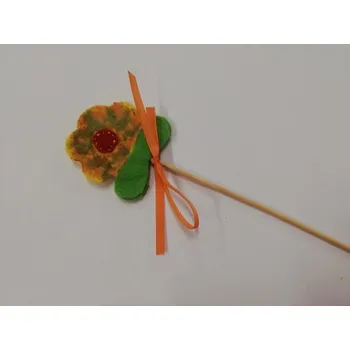 Filcový zápich na špejli - Velikonoce - kytička č.8