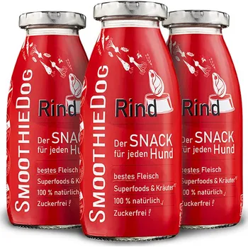 Pamlsek pro psa Smoothie pro psy Hovězí vývar - SmoothieDog, 250 ml