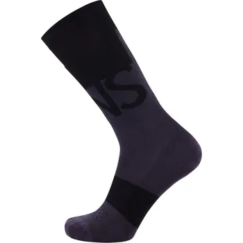 Merino ponožky Mons Royale Ultra Cushion Black/9 Iron Černá M (39-41)