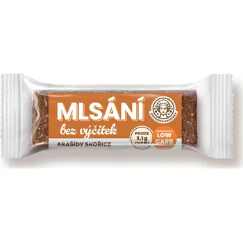 Low carb tyčinka Mlsání bez výčitek arašídy skořice, 40 g
