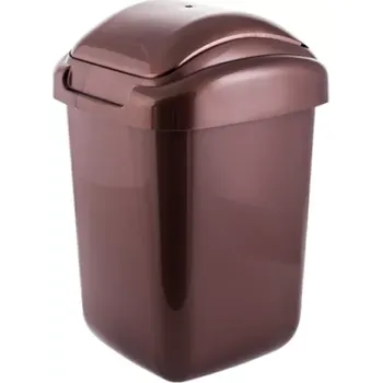 Odpadkový koš ODPADKOVÝ KOŠ STANA, OBJEM 50 L, ROZM. 33,5 X 39 X 65,5 CM, HNĚDÝ