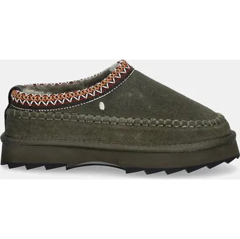 Dámská zimní obuv Semišové papuče Emu Australia Sharky Adventure Scuff W13239.OLID zelená 91X, EUR 36