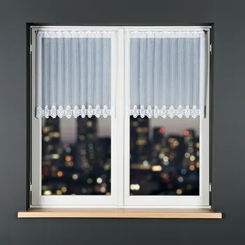 Záclona Dekorační metrážová vitrážová záclona VIOLA bílá výška 70 cm MyBestHome Cena záclony je uvedena za běžný metr, kod: 023405