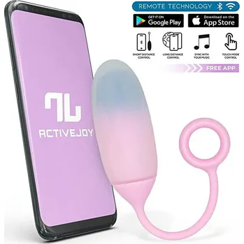 IntoYou ActiveJoy App Egg (Pink), vibrační vajíčko s ovládáním telefonem