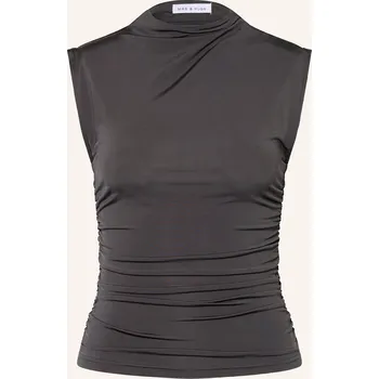 Mrs & Hugs Dámský Žerzejový Top, tmavě šedá, 38