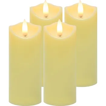 Potah na židli LED svíčka 12,5x5cm 4ks