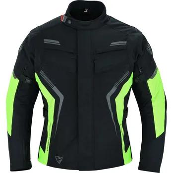 Moto bunda Pánská textilní motocyklová bunda Lookwell BLIZZARD žlutá Velikost: XXL