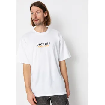 Pánské tričko Dickies Park (white/pale green) M, bílá