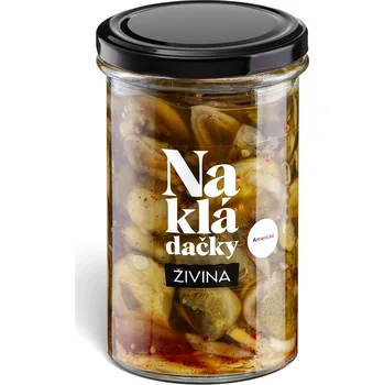 konzervovaná zelenina Nakládané okurky - Nakládačky Americké, 490 g