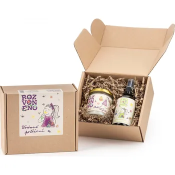Dárkový potravinový koš Dárkový balíček Voňavé potěšení - se svíčkou a osvěžovačem vzduchu