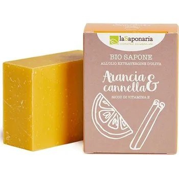 Mýdlo BIO tuhé olivové mýdlo - Pomeranč a skořice, 100 g