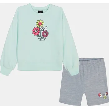 Dívčí set Under Armour UA CREWNECK BIKE SHORT SET UAFII82R-336 Modrá 3-4YR