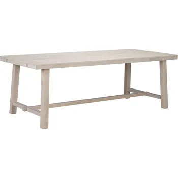 Jídelní stůl Rowico Dubový jídelní stůl, rozkládací, 220x95 cm, bílý, Brooklyn