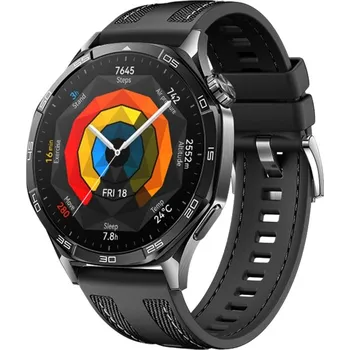 Ostatní příslušenství k chytrým hodinkám VSECHNONAMOBIL 125087 HYBRID Vyměnitelný řemínek pro Huawei Watch GT 5 Pro 46mm / GT 6 Pro 46mm černý