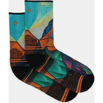 Oblečení a móda Ponožky Smartwool Hike Mountain Prism Print SW002688 oranžová 22X, vel. 34/37
