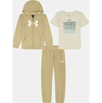 Chlapecký set Under Armour UA RIVAL 3PC HOODIE SET UAFII46E-265 Zelená 4-5YR