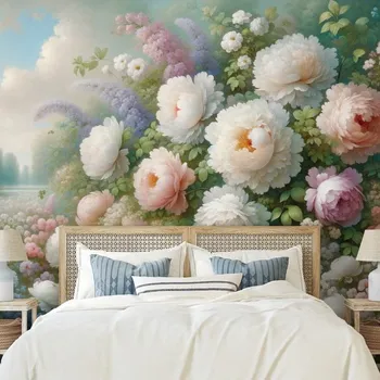 Tapeta Dovido Tapeta pastelová květinová zahrada