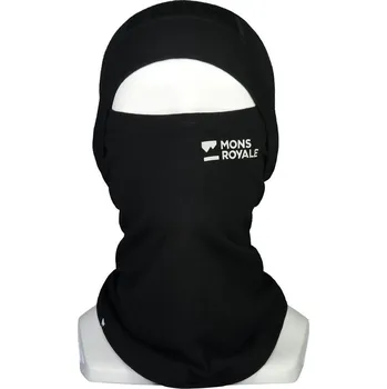 Kukla Merino kukla Mons Royale Olympus Balaclava black Černá OS