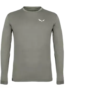 Pánské tričko Salewa Puez Melange Dry pánské triko dlouhý rukáv faded green melange vel. XXL