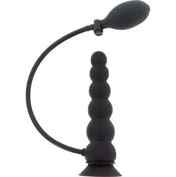 Inflatable Suction Base Plug Expert (Black), nafukovací anální kolík