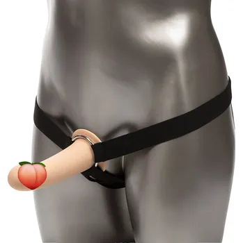 Připínací penis CalExotics Maxx Extension with Harness (Skin), dutý připínací penis