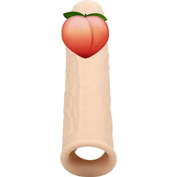 Návlek na penis CalExotics Lifelike Extension 7″ (Skin), prodlužovací návlek na penis