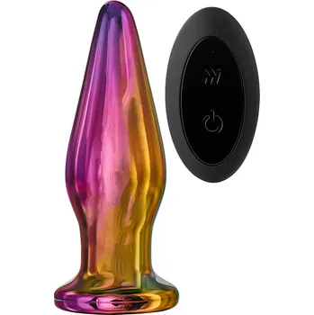 Dildo Glamour Glass Remote Vibe Tapered Plug (12,5 cm)