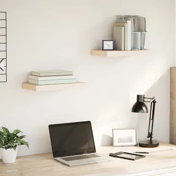 police Plovoucí police 2 ks 40 x 23,5 x 4 cm kompozitní dřevo