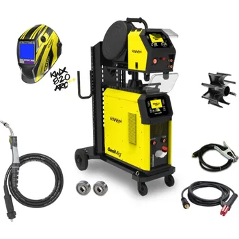 Svářečka KOWAX Svářecí invertor GeniMig 500DP LCD5 (MIG/MAG/LiftTIG) + kukla KWX820 + cívka pr.1.0 15 kg ZDARMA