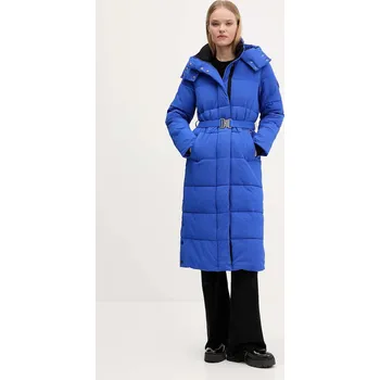 Bunda Desigual EXTRA CINTURON2 modrá barva, zimní, 25WWEW24 57X, vel. S