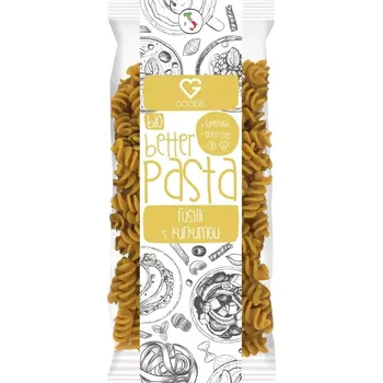 BIO těstoviny kurkuma s pepřem - Fusilli, 250 g