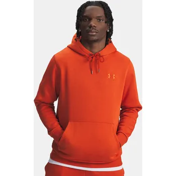 Pánská mikina Pánská mikina Under Armour UA Icon Fleece Hoodie-ORG 1373880-842 Oranžová 3XL