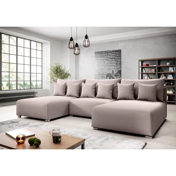 Sedací souprava Sedací souprava do U ROSIANA - pudrově růžová