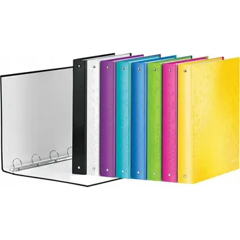 Pořadač na dokumenty A4+ se 4 kroužky, 40 mm, bílý perleťový 42420001 LEITZ WOW