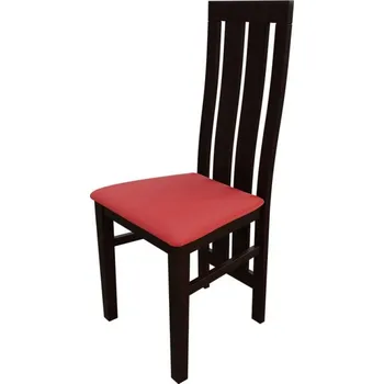 Jídelní židle Jídelní židle MOVILE 42 - ořech / červená ekokůže