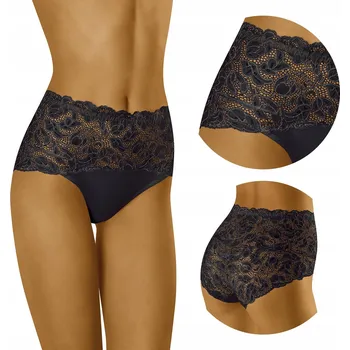 Kalhotky Wol-Bar Teri černé XL Vysoké kalhotky kalhotky