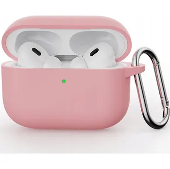 Příslušenství pro sluchátka POUZDRO SILIKONOVÉ POUZDRO NA SLUCHÁTKA APPLE AIRPODS PRO 3 + KARABINA
