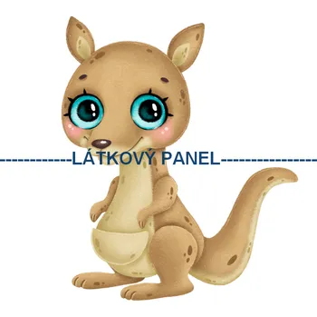 Látkový panel - Dětský - DE-132 Velikost: 15x15cm, Materiál: Teplákovina nepočesaná