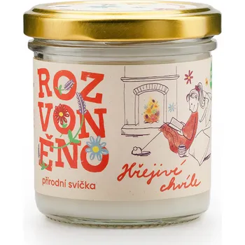 Svíčka Vonná svíčka Hřejivé chvíle - zázvor, citron a cedr, 130 ml