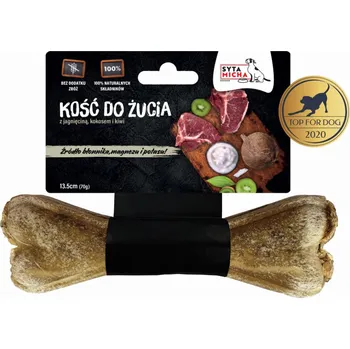 Pamlsek pro psa Kost s kiwi a kokosem - Syta micha, 13,5 cm