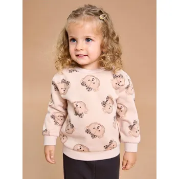 Dívčí oblečení Sinsay - Zateplená souprava: mikina a kalhoty - pastelová růžová - 418GK-03X - 418GK-03X-74