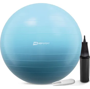 Gymnastický míč Hop-Sport Gymnastický míč s pumpou 65 cm modrý
