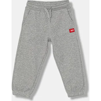 Chlapecké kalhoty Dětské bavlněné tepláky Diesel PXGIN TROUSERS J02461 šedá 90X, vel. 120